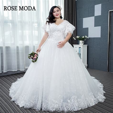 You are going to see awesome look to wear at black tie weddings, black tie once you receive this kind of invite card with one of the following dress code phrases, you probably should think over your wedding look. Rose Moda Short Sleeves Lace Plus Size Wedding Dress Long ...