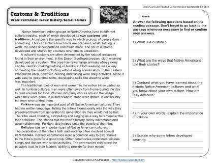 Reading comprehension an opening statement: 7th Grade Reading Comprehension Worksheets ...