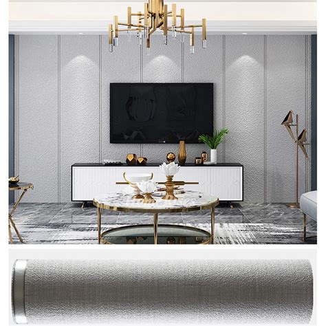 Modern Living Room Tv Background Wallpaper 3d House Grey