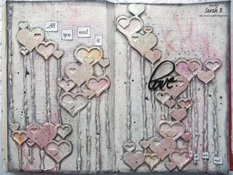 All You Need Is Love Music Inspired Art Journal Page ~ Creative