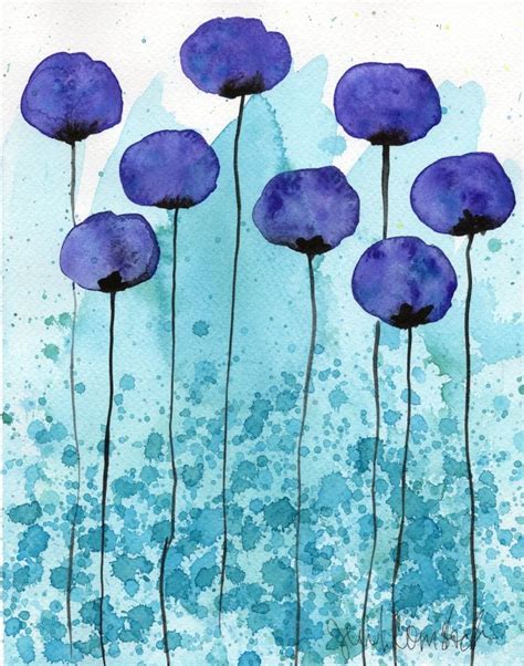 Simple Watercolor Flowers At Explore Collection Of