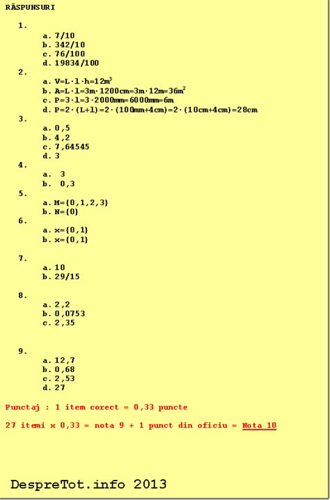 Teza Matematica Clasa 5 Sem 2 Varianta 3