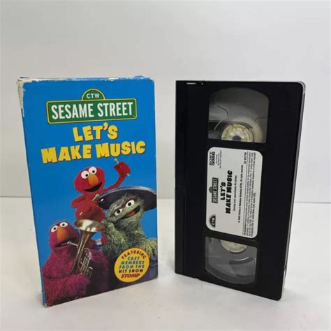 Sesame Street Lets Make Music Vhs 2000 900 Picclick
