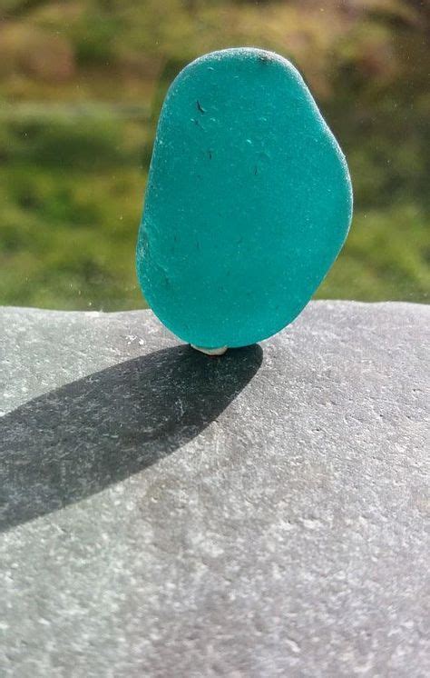 Large Piece Of Rare Dark Turquoise Scottish Sea Glass By Etsy Sea