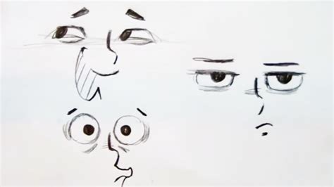 How high or low the eyes sit on the face could help convey an emotion, so take that into consideration as you begin to draw. Christopher Hart Draws Cartoon Eye Expressions - YouTube