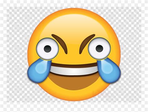 Crying Laughing Emoji Clipart Face With Tears Of Joy Open Eyed Png