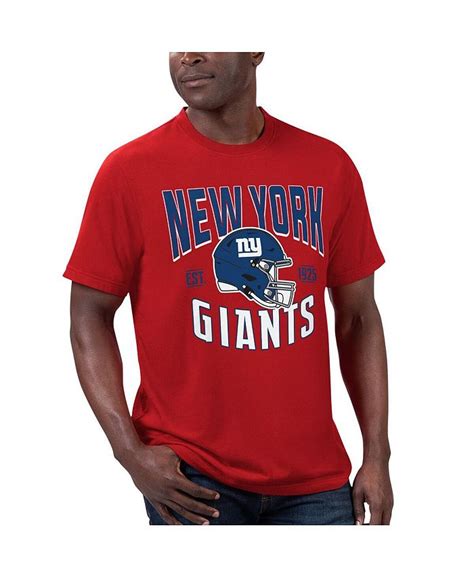G Iii Sports By Carl Banks Mens Royal Red New York Giants T Shirt And