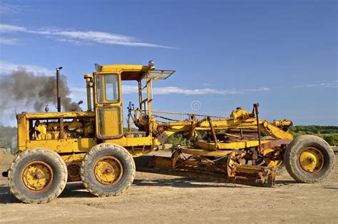 Vintage Road Grader Stock Image Image Of Collecting 59931463