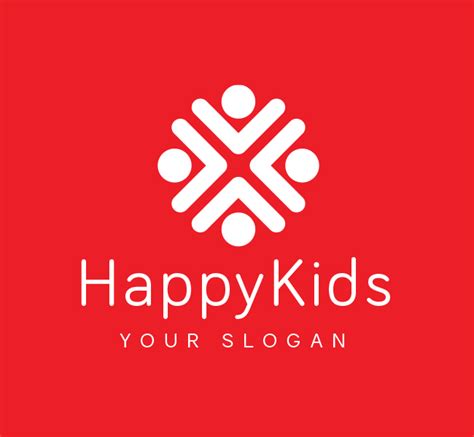 Happy Kids Logo And Business Card Template The Design Love