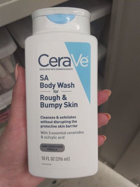 Cerave A Body Wash For Rough Bumpy Skin Salicylic Acid 296 Ml Inci