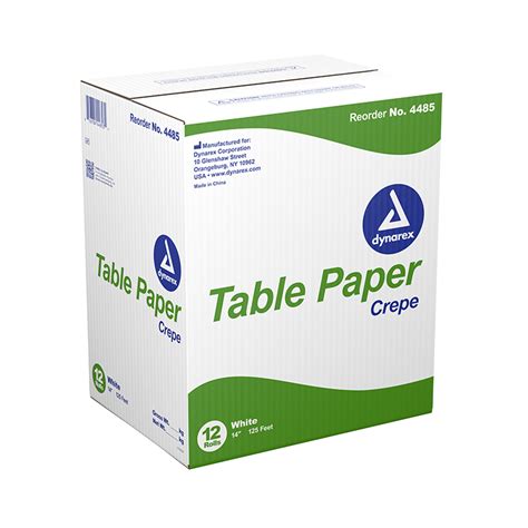 Table Paper Crepe Dynarex Corporation