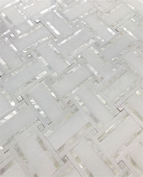 Elegant Modern White Glass Metal Backsplash Tile Artofit