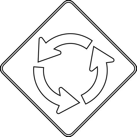 Circular Intersection Outline Clipart Etc