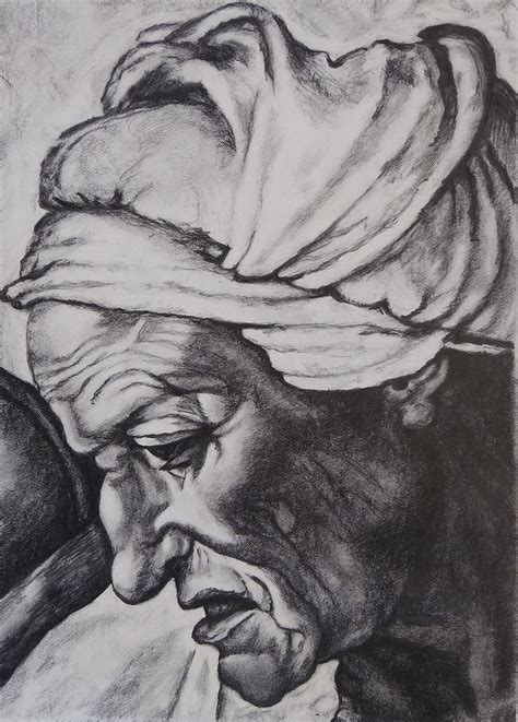 Pencil Study Old Master Painting Old Master Portrait Painting Human