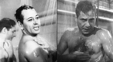 Hit The Showers George Raft And Humphrey Bogart Share A Prison Shower