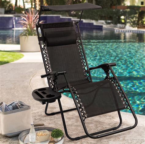 Mix and match dark taupe folding zero gravity steel outdoor patio sling chaise lounge chair in conley denim blue. Walnew Zero Gravity Chair Outdoor Folding Recliner Lounge ...