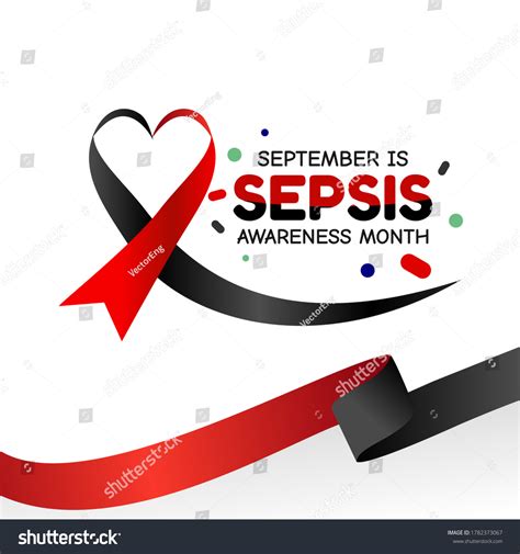 September Sepsis Awareness Month Vector Illustration Stock Vector