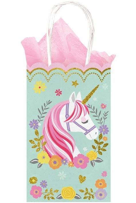 Unicorn Favor Bags Unicorn Bag Unicorn Treat Bags Etsy Magical