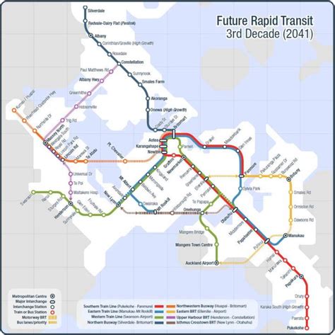 Auckland Rapid Transit Network Greater Auckland