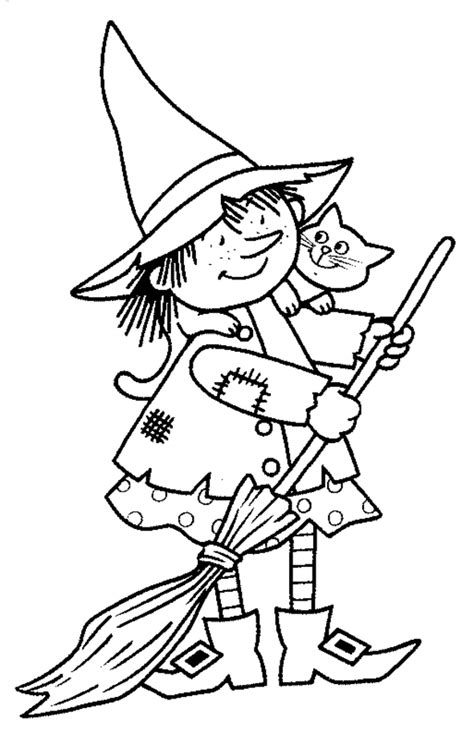 free halloween coloring pages 2 witch | 5 - Halloween - Coloring Pages