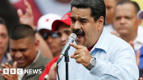 Nicolas Maduro Gives Defiant Speech To Supporters Bbc News