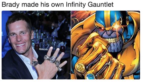 Brady Made His Own Infinity Gauntlet The Infinity Gauntlet Know