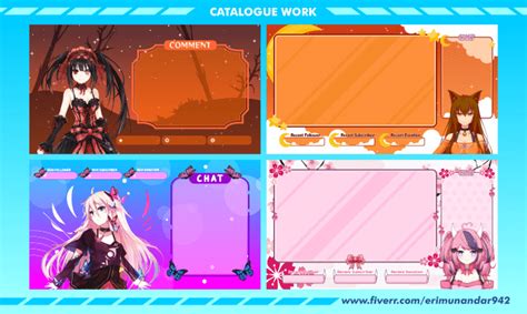 Design Cute Vtuber Overlay For Your Stream In 24 Hours By