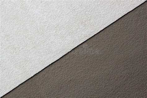 Two Tones Brown Texture On Concrete Wall Triangle Shape Stock Image