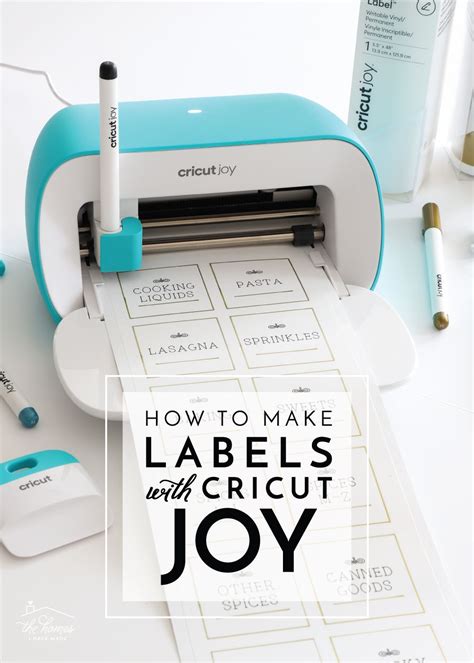 How To Make Labels With Cricut Joy The Homes I Have Made How To