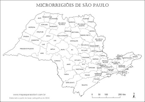 Mapa Politico De Sao Paulo Turismo Brasil Images