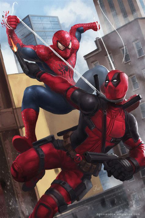 640x960 Spiderman Vs Deadpool Iphone 4 Iphone 4s Hd 4k Wallpapers