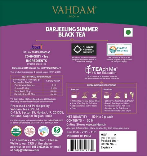 Buy Darjeeling Summer Black Tea Online Best Prices In India Vahdam® India