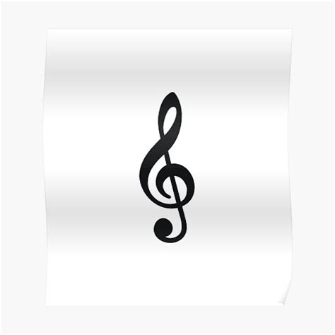 "Treble Cleff" Poster for Sale by alexandra024 | Redbubble