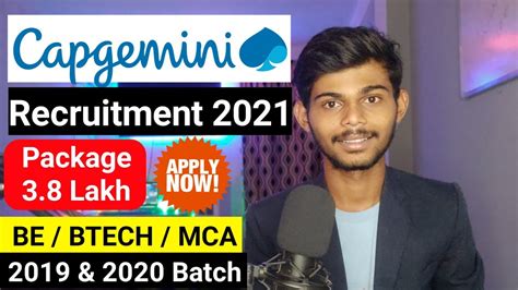 Capgemini Recruitment For 2019 And 2020 Passouts Bebtech And Mca Apply
