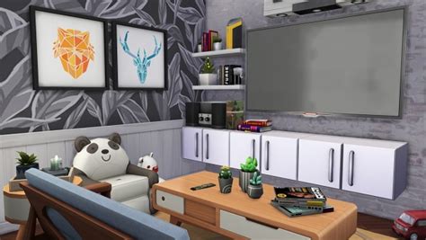 Aveline Sims Single Dad With One Daughter Apartment • Sims 4 Downloads