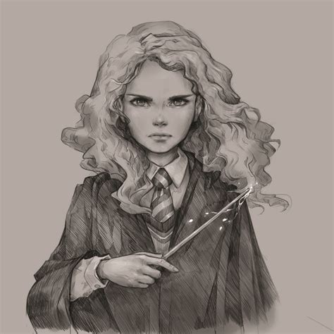 Artstation Hermione Anna Anikeyka Harry Potter Fan Art Harry