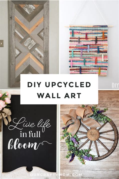 15 Of The Best Upcycled Diy Wall Art Ideas Our Crafty Mom