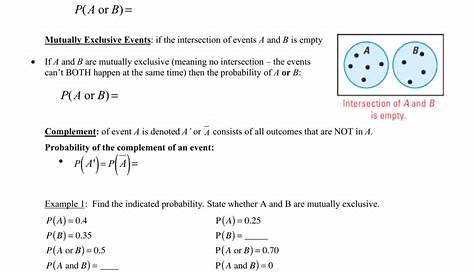 probability of compound events worksheet with answers