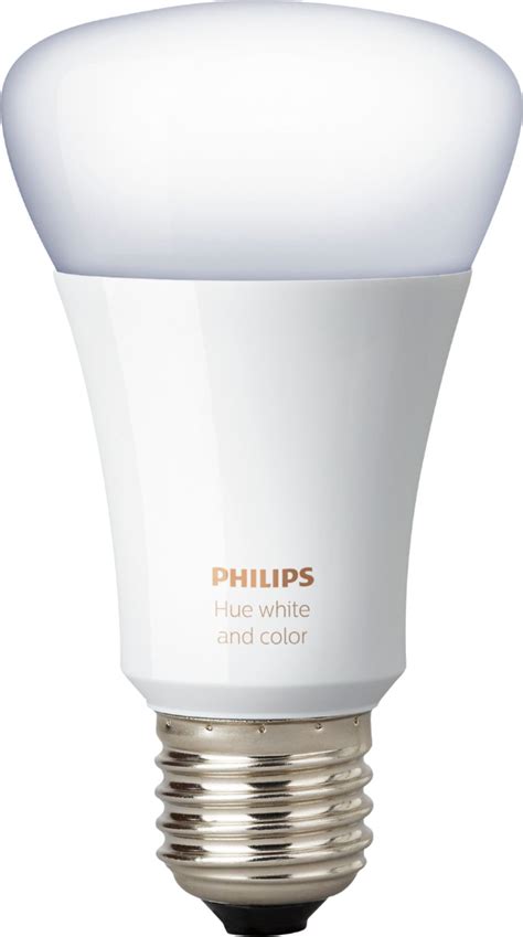 Best Buy Philips Hue White And Color Ambiance A19 Wi Fi Smart Led Bulb