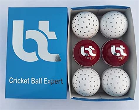 Bt Swing Practice Dotted Cricket Ball Pack Of 6 Genuine Leather