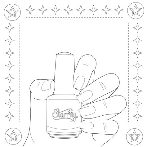 Nail Coloring Pages - Coloring Home