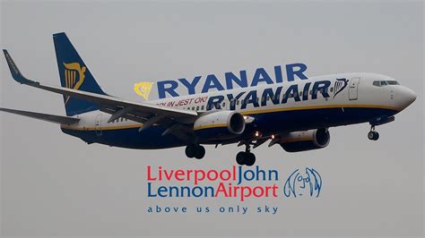 Ryanair 737 Smooth Landing At Liverpool Airport Youtube