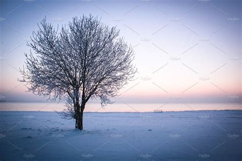 Winter Calm Landscape Nature Stock Photos ~ Creative Market