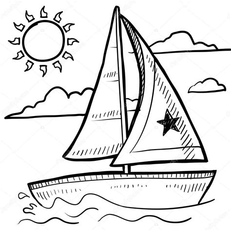 Sailboat Drawing Sketch At Getdrawings Free Download