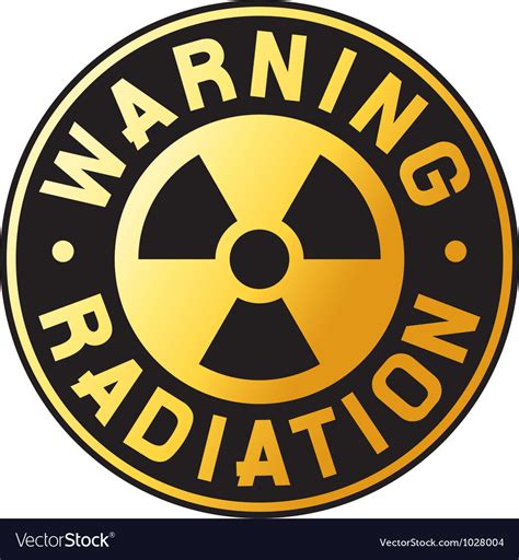 Nuclear Warning Symbol Royalty Free Vector Image