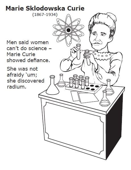 Marie Curie 4 Coloring Page Free Printable Coloring Pages For Kids
