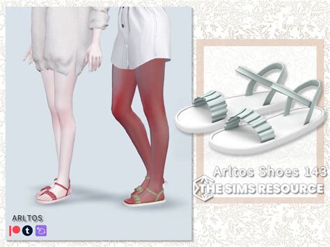 The Sims Resource Pleated Sandals 144