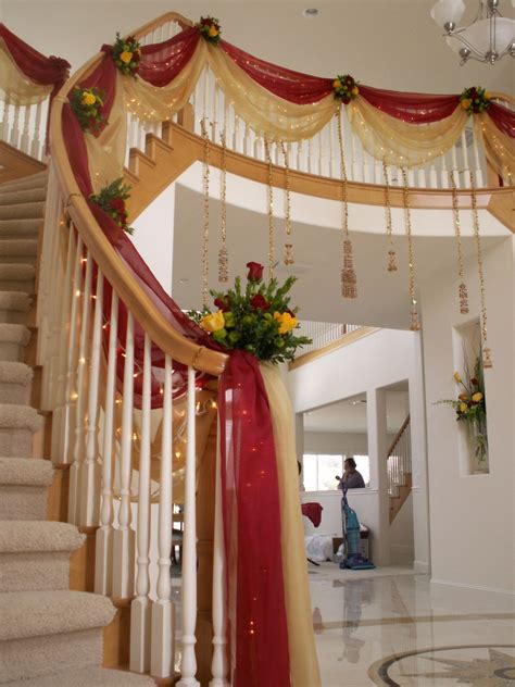 So, a place for the bride and this can be one of the most exceptional marriage stage decoration ideas for indian weddings. JY009 | Wedding staircase, Wedding stage decorations ...