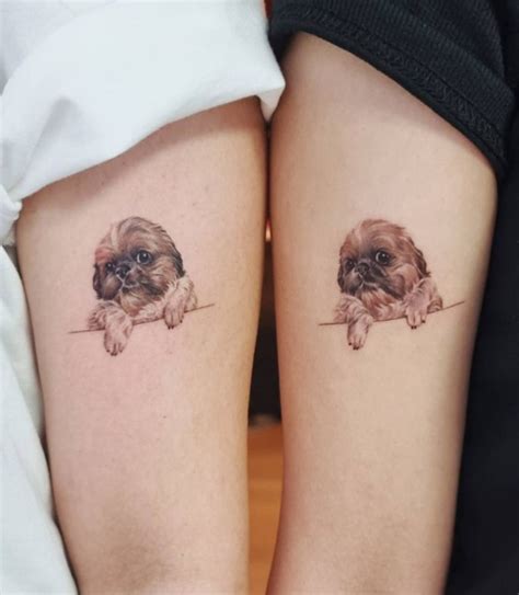 Awesome Small Dog Tattoos Youll Absolutely Love Noon Line Art