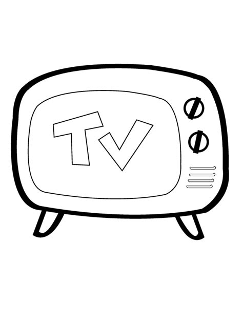 ️tv Coloring Page Free Download